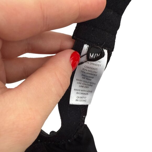 MICHI BRA BLACK M FELINE SPORTS BRA CUTOUT SEXY - Picture 12 of 12